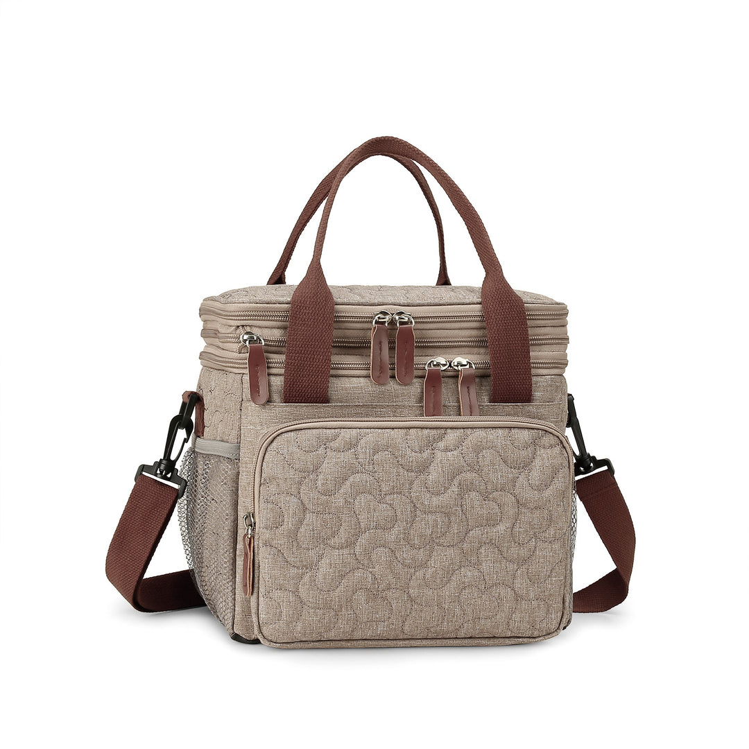 Cooler bag with insulated compartments and reinforced carrying system Kalsten