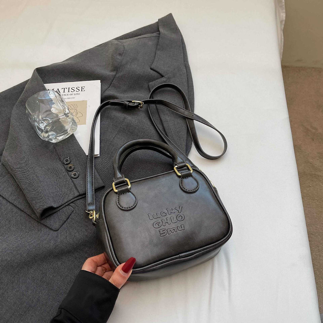 Sleek Structured Mini Shoulder Bag Kalsten