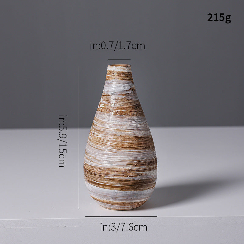 Artistic Spiral Design Ceramic Vase Kalsten
