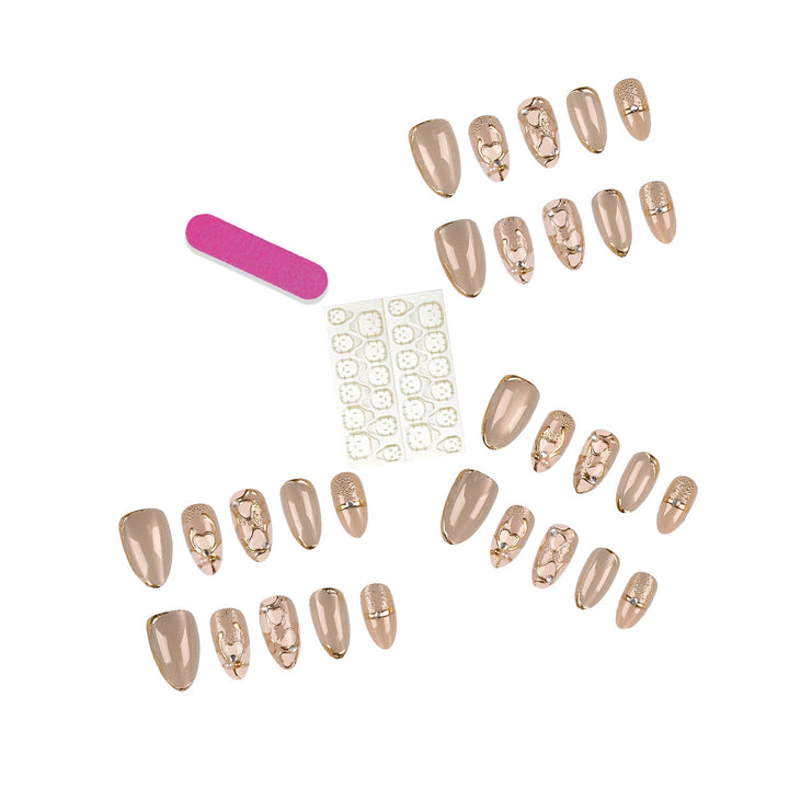 Elegant Press-On Nail Design Set