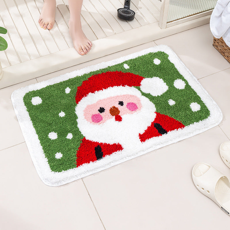 Festive Gingerbread House-Themed Kalsten Bath Mat