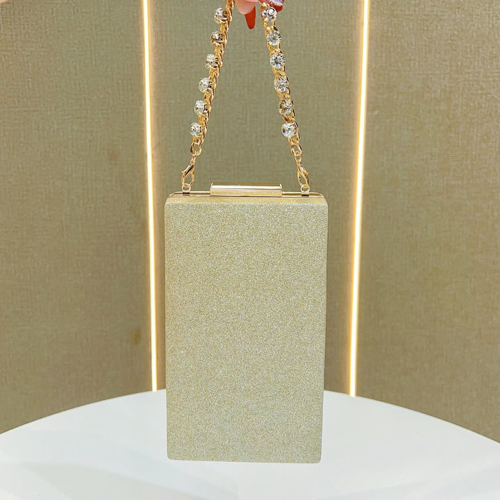 Elegant Crystal-Accented Evening Clutch