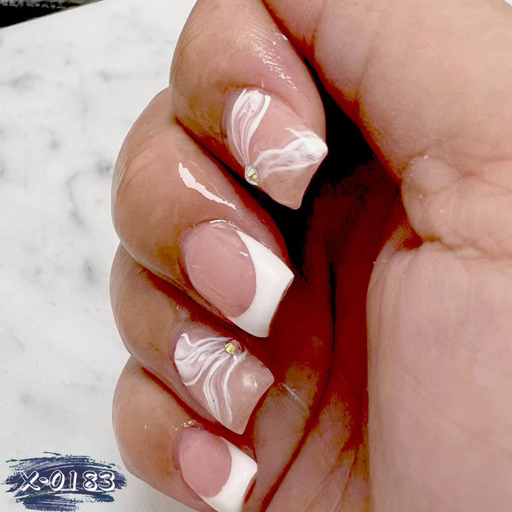 Artistic French Tip Nail Art Set