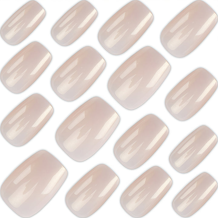 Elegant Natural Finish Press-On Nail Set Kalsten