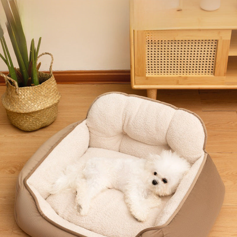 Orthopedic Plush Dog Bed