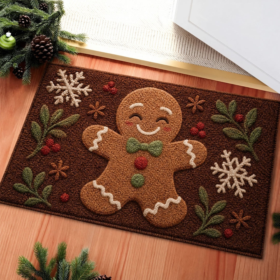Whimsical Holiday-Themed Floor Mat Kalsten
