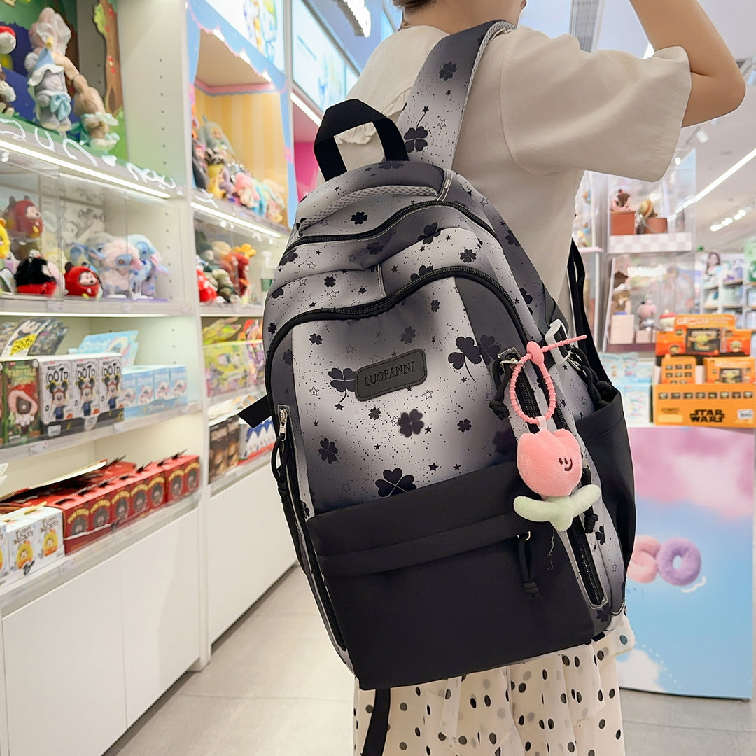 Stylish Floral Print Student Backpack Kalsten