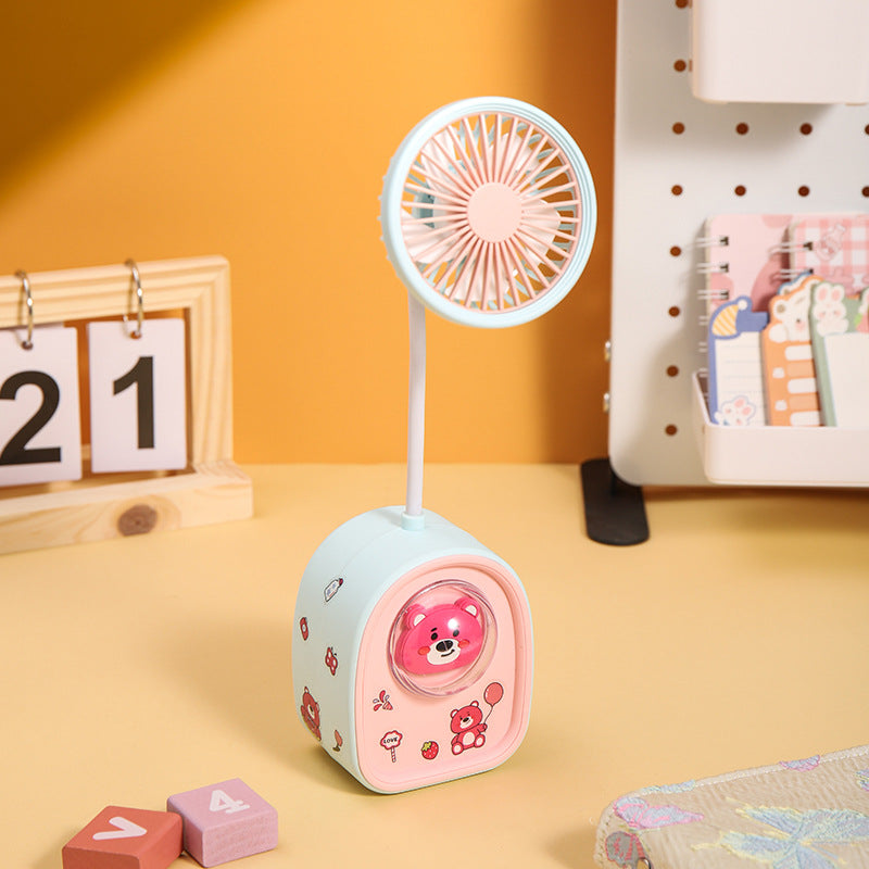 Unisex Creative Mini USB Fan with LED Light Kalsten