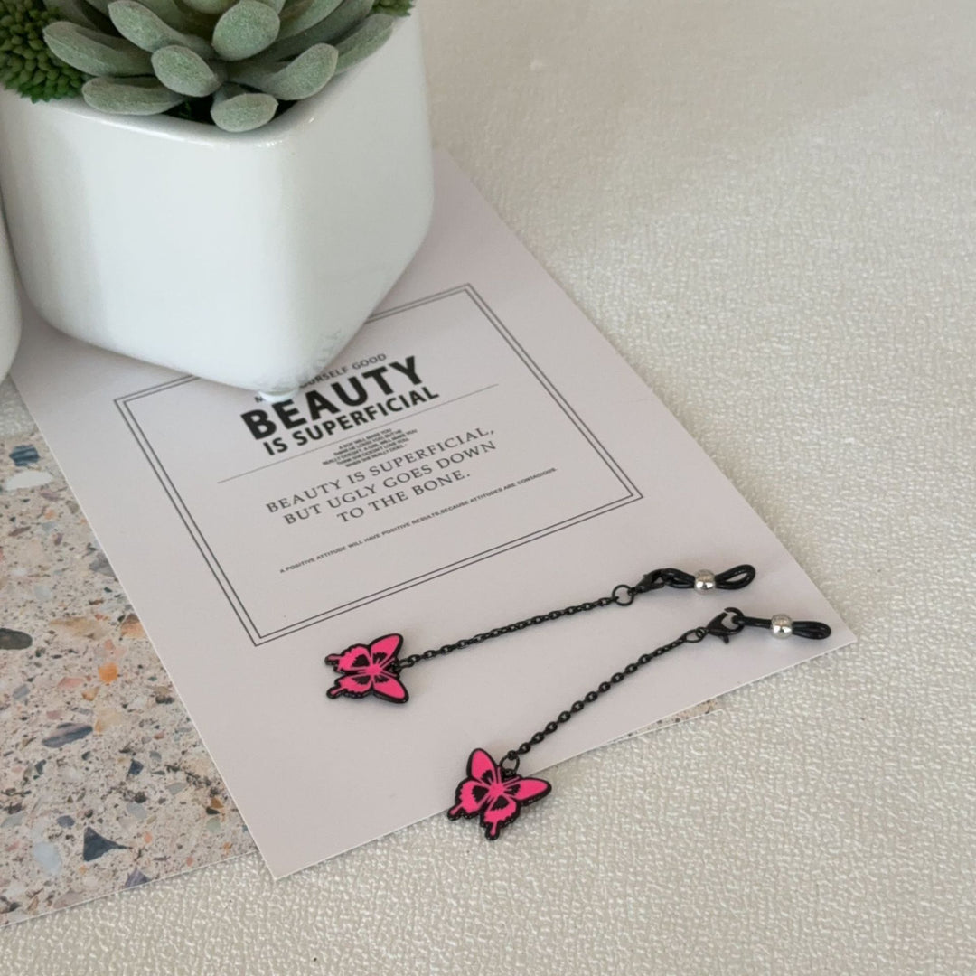 Butterfly-Themed Eyewear Chain Holder Kalsten
