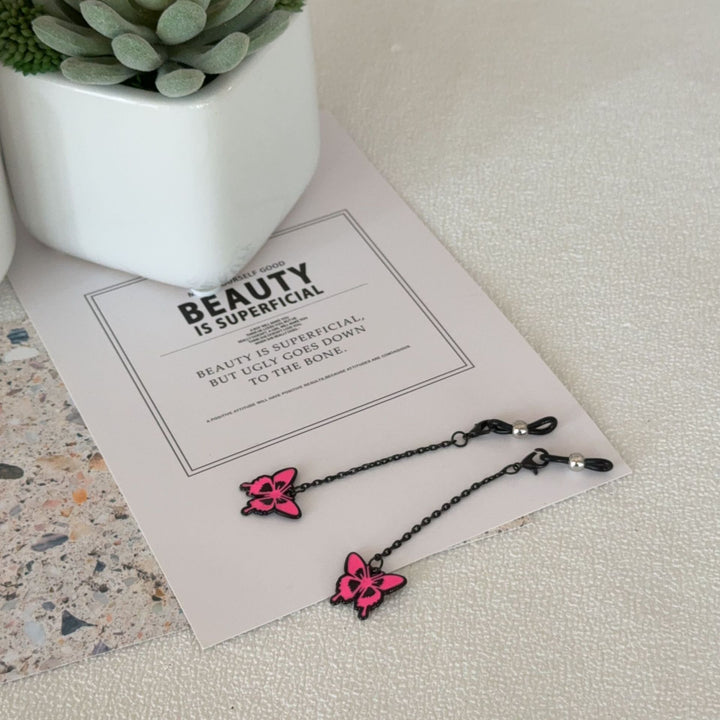 Butterfly-Themed Eyewear Chain Holder Kalsten