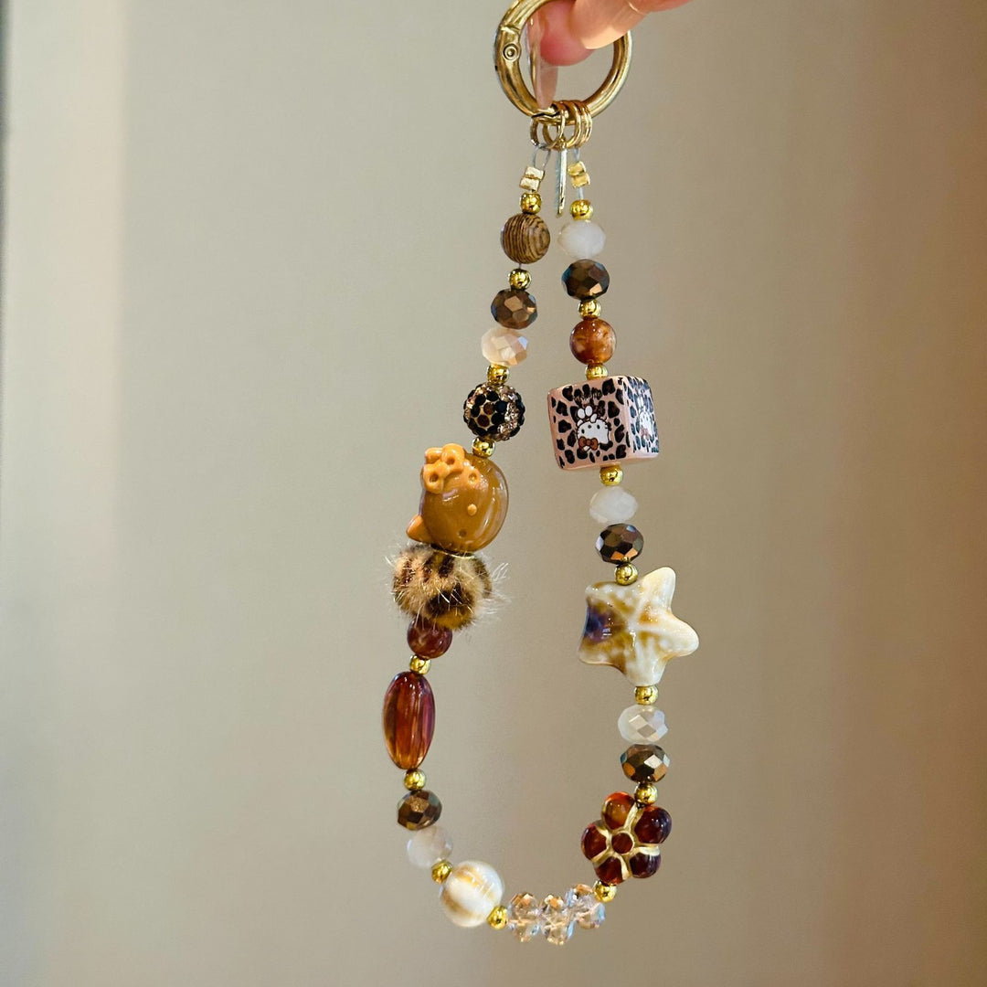 Decorative Beaded Charm Keychain Kalsten 1790135274
