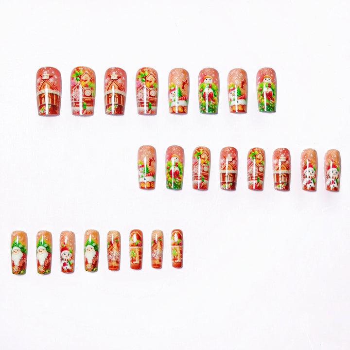 Festive 3D Holiday-Themed Nail Art Kalsten