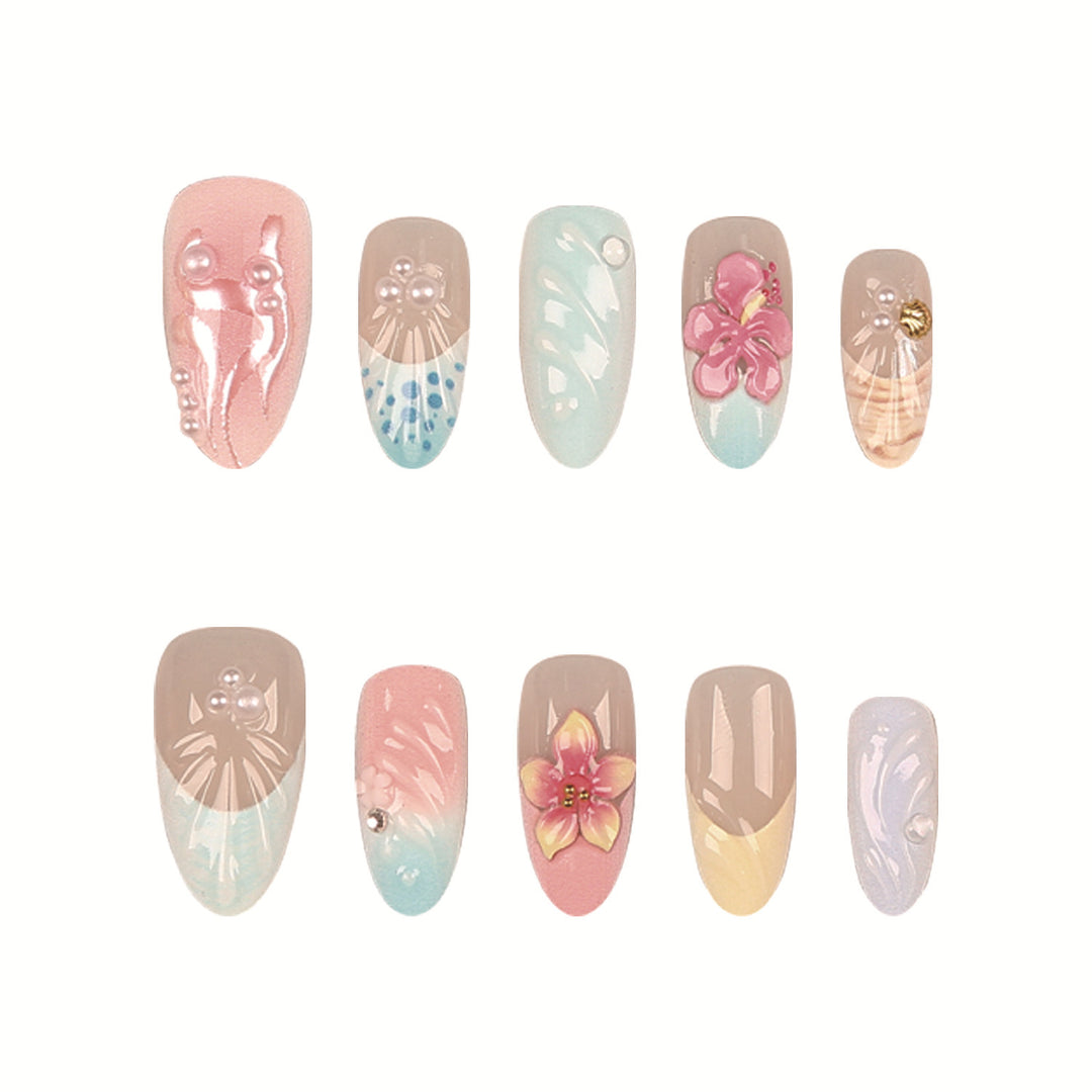 Premium Press-On Nail Tips Set with Adhesive and File