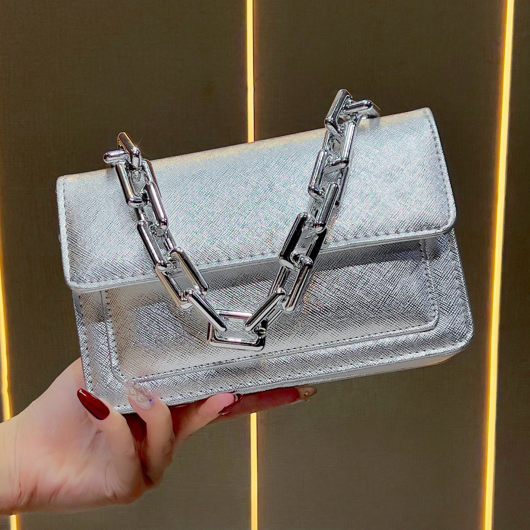 Elegant Chain-Handled Handbag
