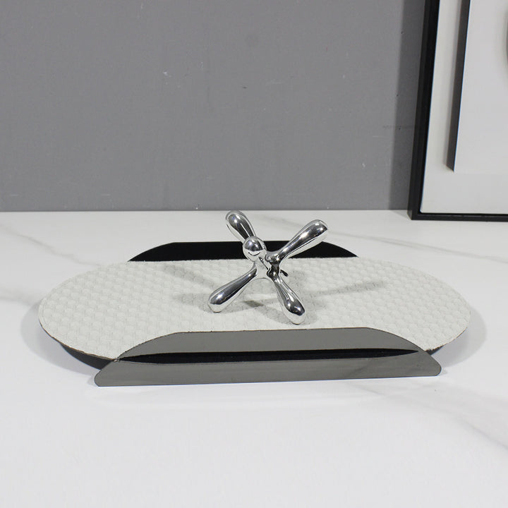 Elegant Leather Desk Organizer