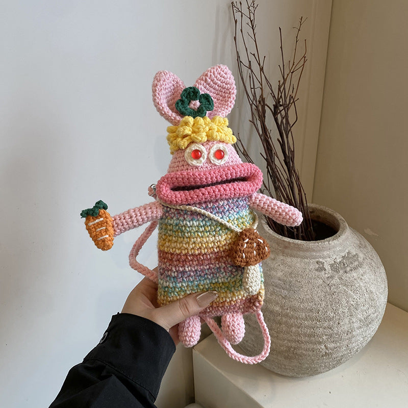 Cute Character Crochet Mini Backpack