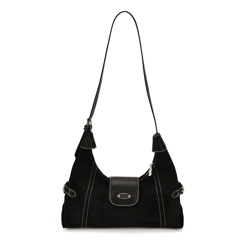 Stylish Suede Shoulder Bag Kalsten