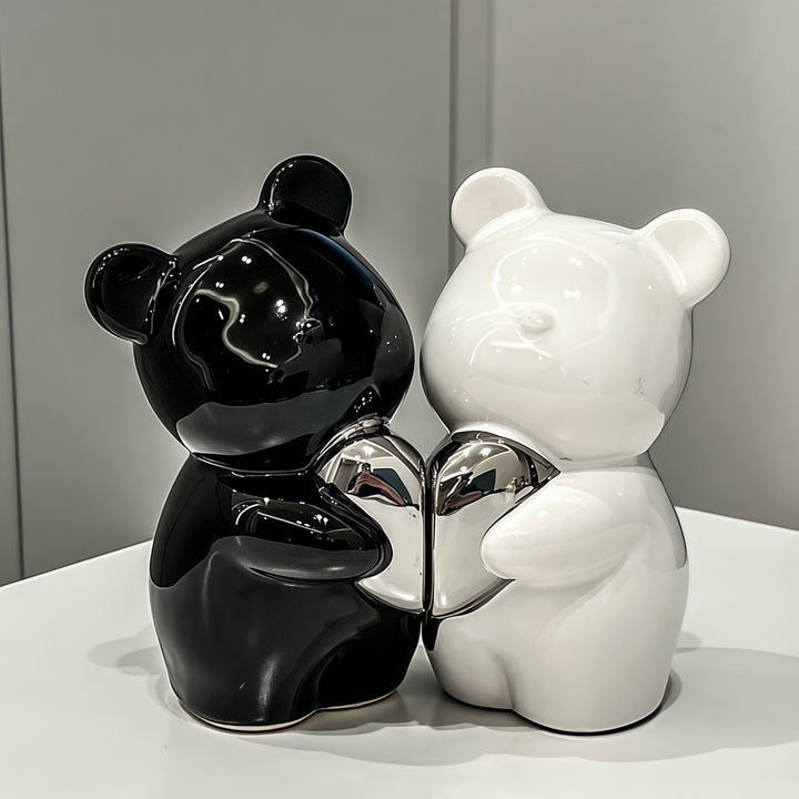 Cute Bear Figurine for Home Decor Display