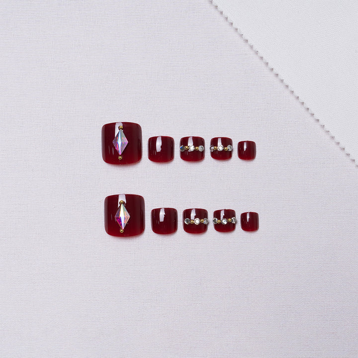 Decorative Rhinestone Pedicure Nail Art  1791110367