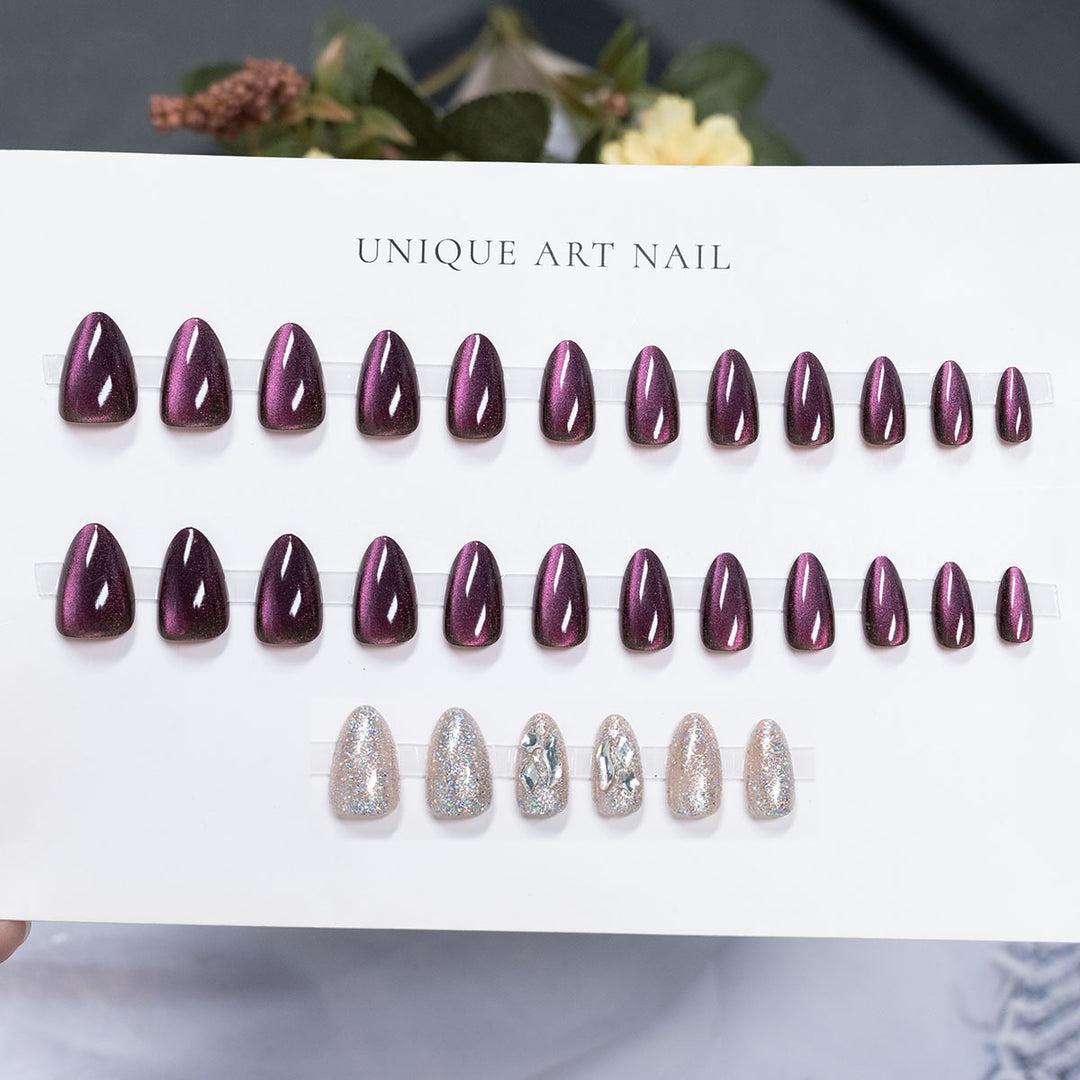 High Shine Press-On Nail Art
