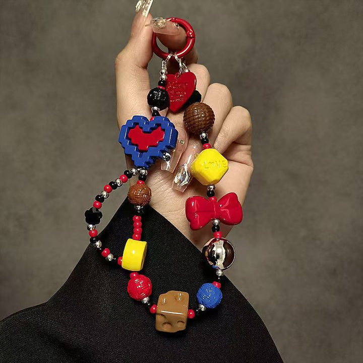 Playful Themed Craft Beaded Lanyard Kalsten