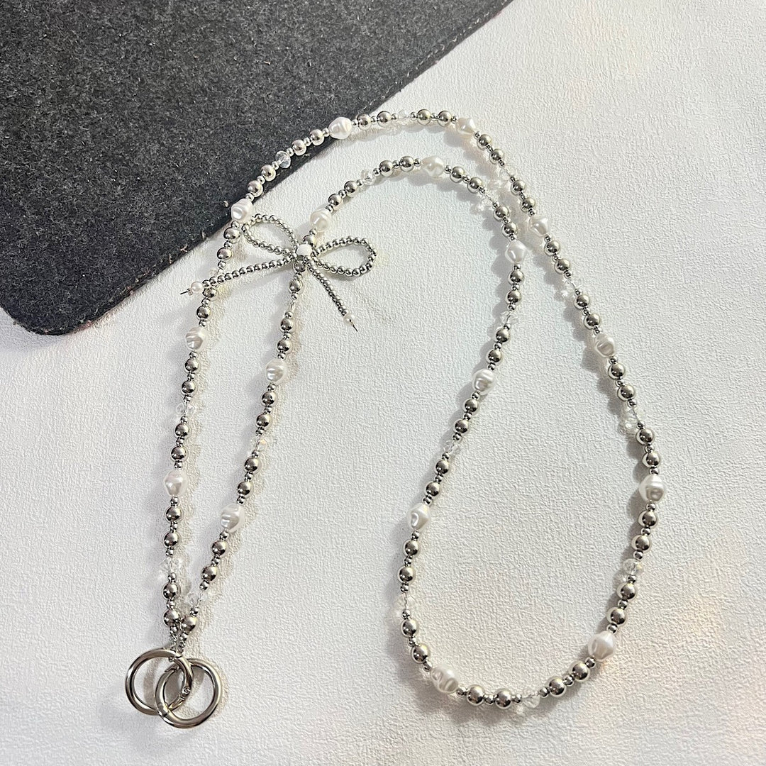 Elegant Pearl and Chain Necklace Kalsten