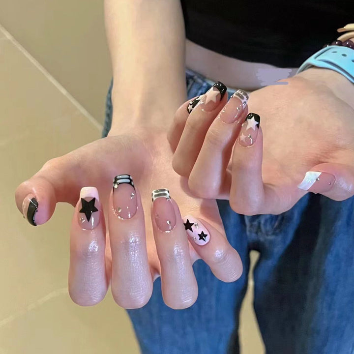 Artistic Star-Design Press-On Nail Set Kalsten