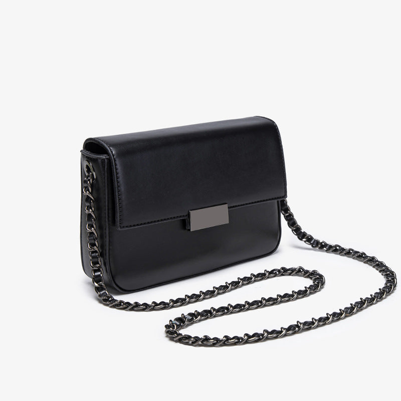 Chic Chain-Accented Crossbody Bag