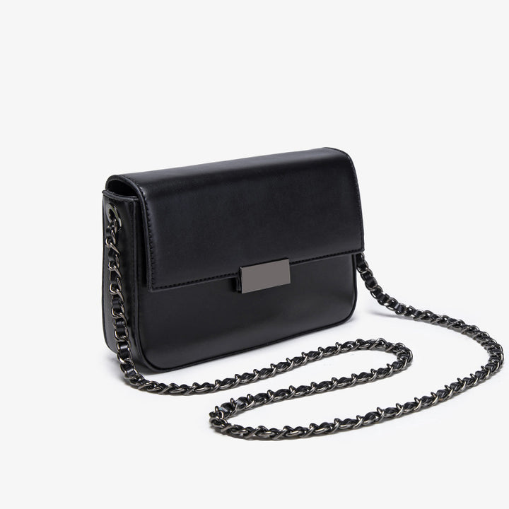 Chic Chain-Accented Crossbody Bag