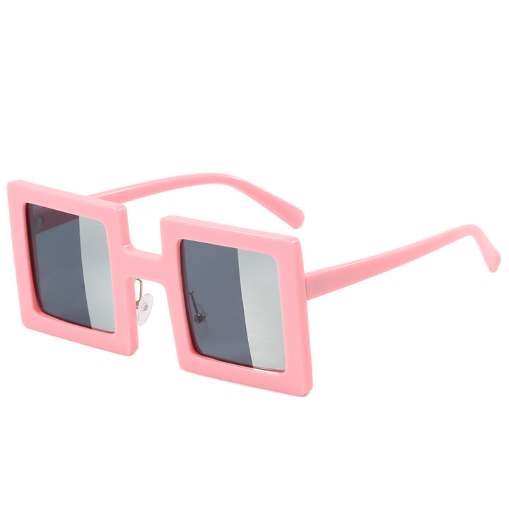 Women's fashionable square sunglasses with a unique, clear design Kalsten