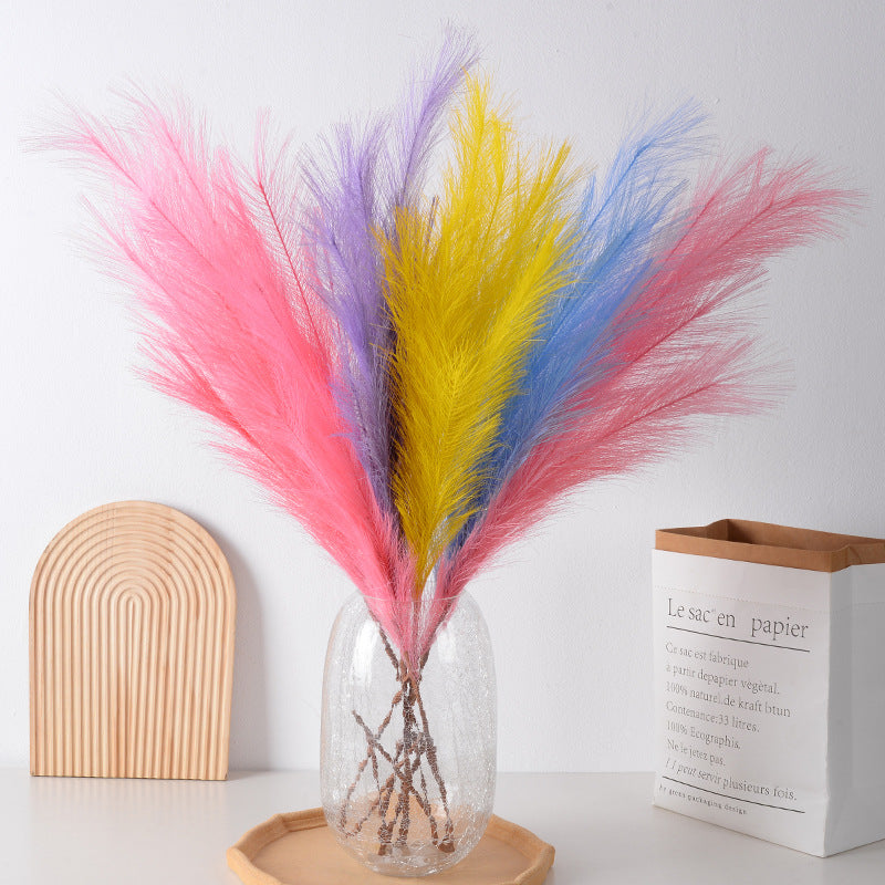 Decorative Faux Pampas Grass Stem