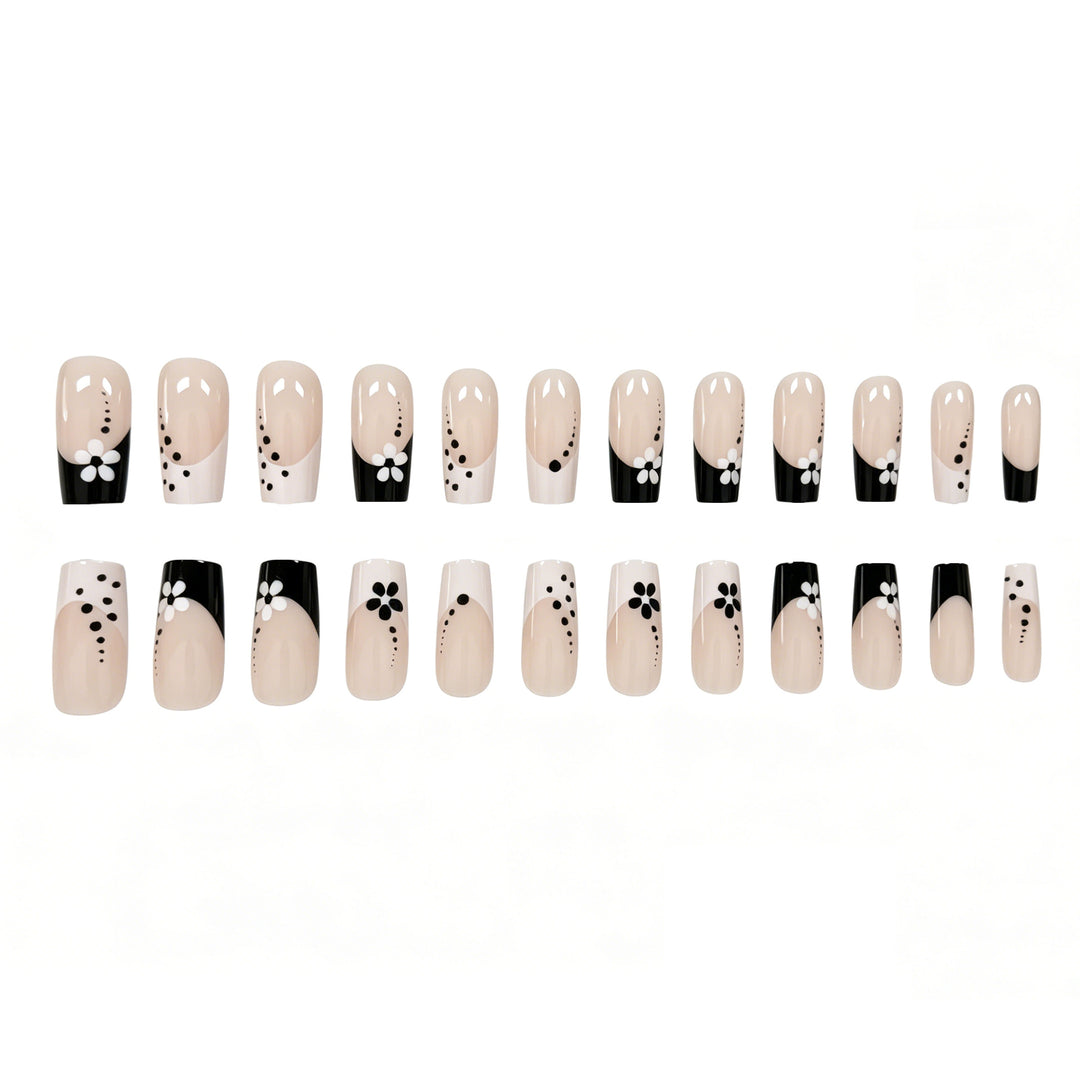 Decorative Floral Acrylic Press-On Nail Art Kalsten