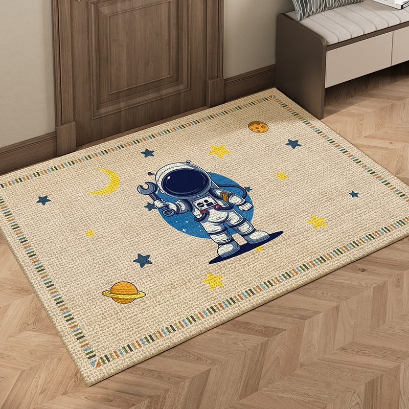 Astronaut-Themed Decorative Area Rug Kalsten