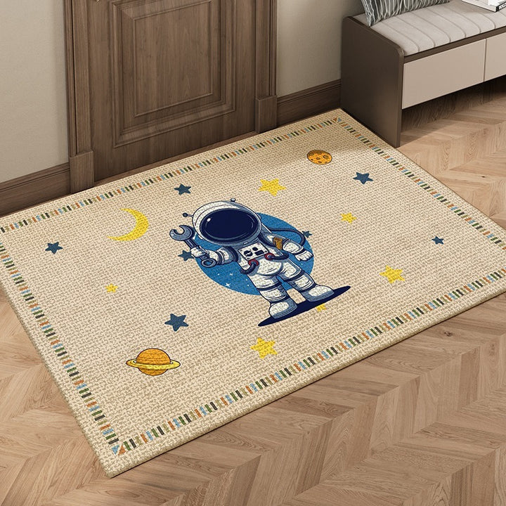 Astronaut-Themed Decorative Area Rug Kalsten