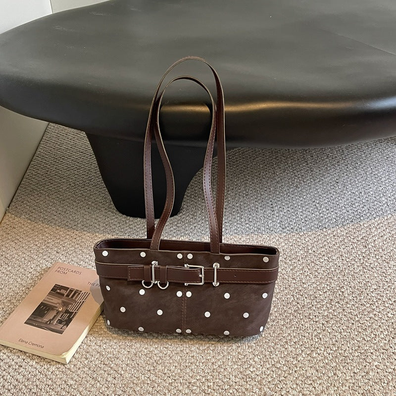 Stylish Polka Dot Shoulder Bag