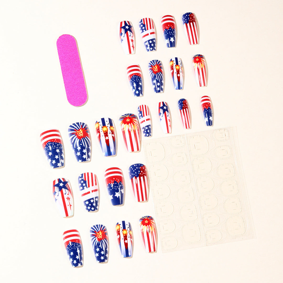 Patriotic Themed Nail Art Set Kalsten