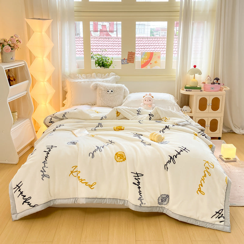 Decorative Fleece Throw Blanket Kalsten