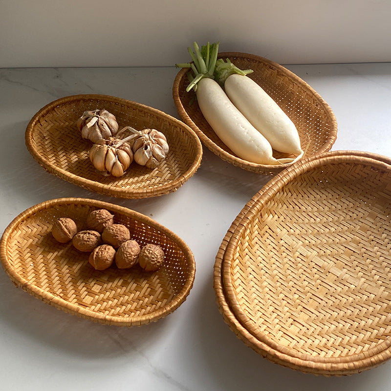 Elegant and handwoven fruit serving platter Kalsten