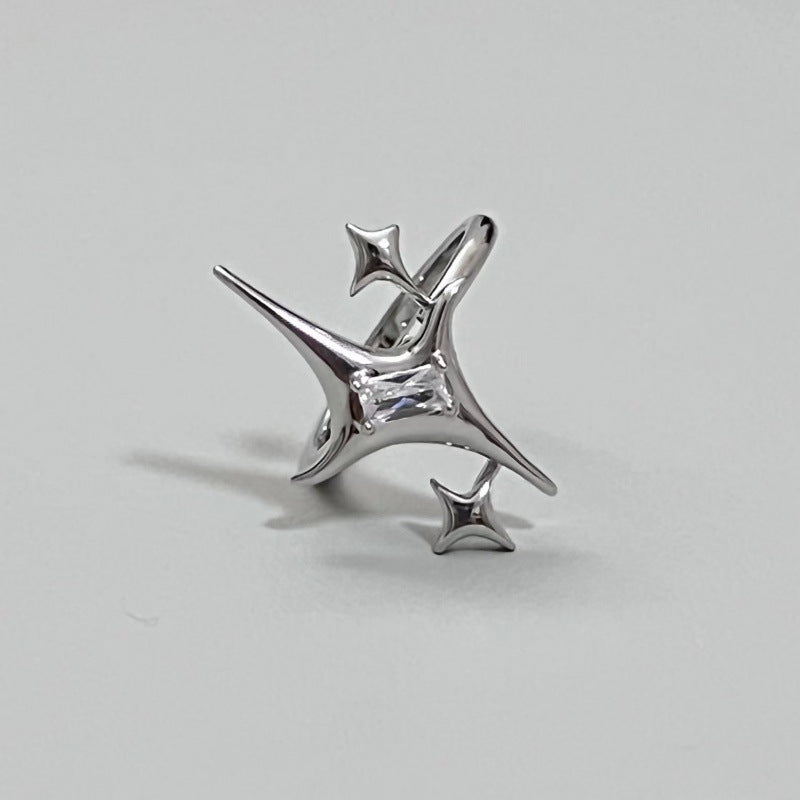 Trendier Open Ring with Zirconia Accent Kalsten