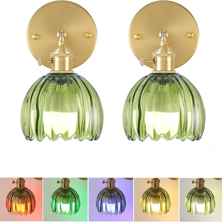 Elegant Glass Wall Sconce