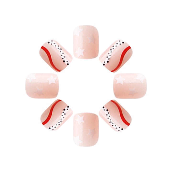 Patriotic Themed Press-On Nail Art Set Kalsten