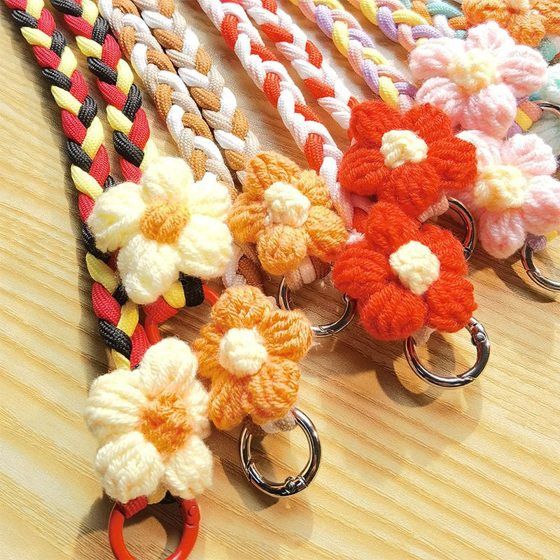 Woven Floral Pattern Utility Lanyard Kalsten