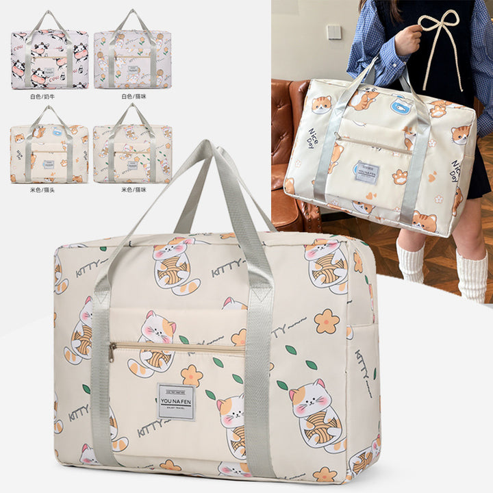 Fun Cat-Themed Travel Duffle Bag Kalsten