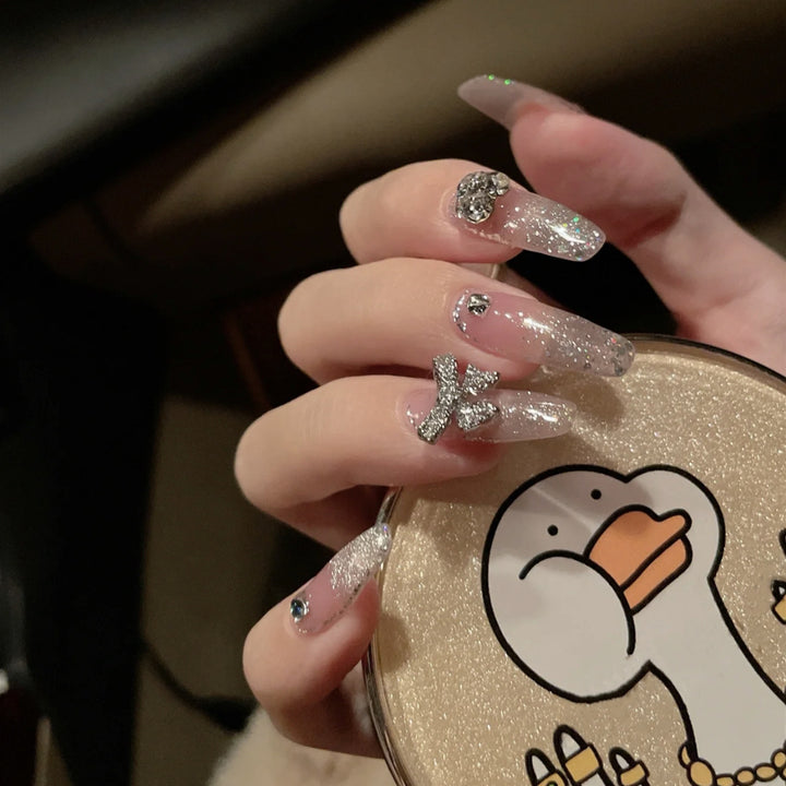 Glamorous Glittery Press-On Nail Set
