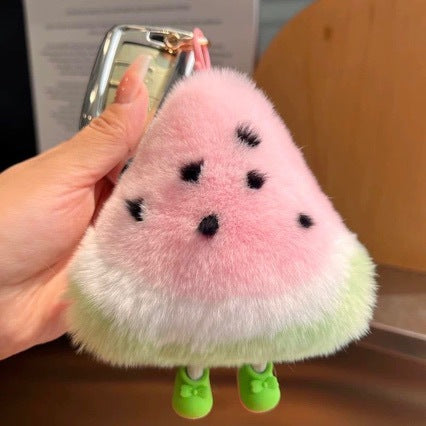 Plush Watermelon-Themed Keychain Set Kalsten