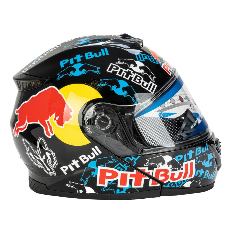 Full-Face Racing Helmet with Graphic Design Kalsten