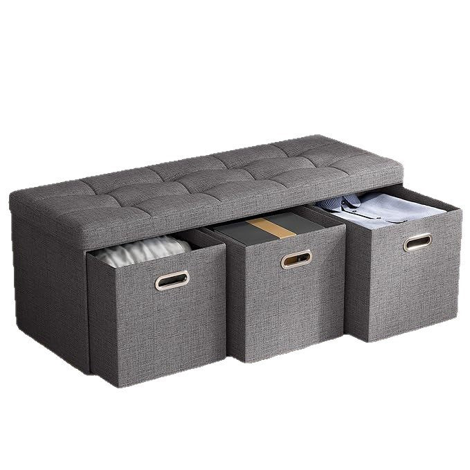 Multifunctional Storage Bench with Soft Cushion Kalsten