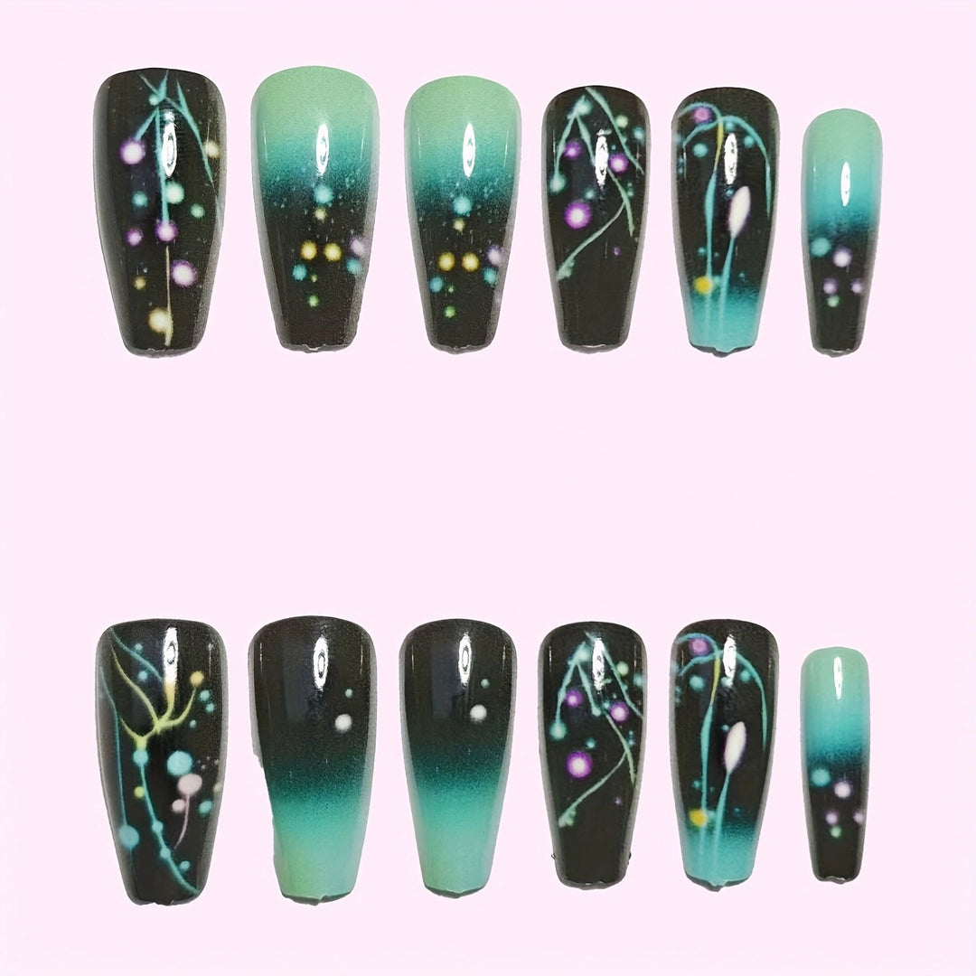 Celestial Glimmer Nail Art