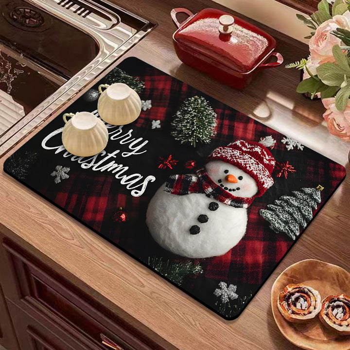 Holiday-Themed Kitchen Mat
