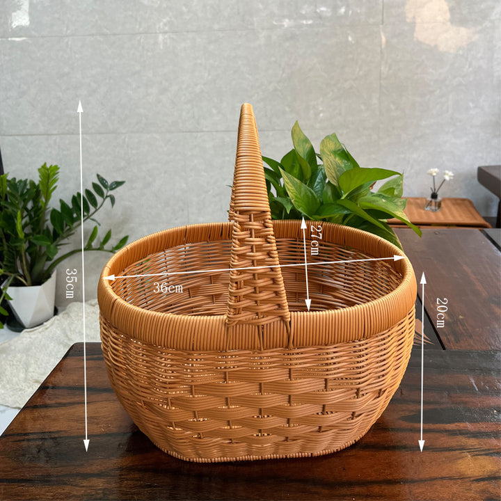 Elegant Woven Picnic Basket Kalsten